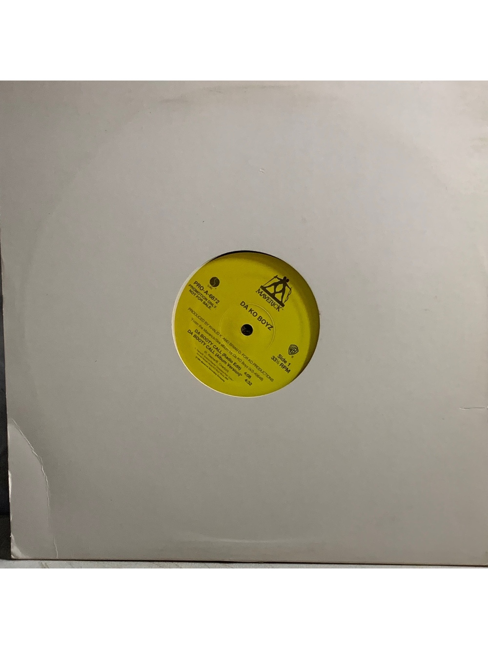 Da Ko Boyz - Da Ko Boyz Vintage Vinyl Record Cream Sleeve Fair Condition